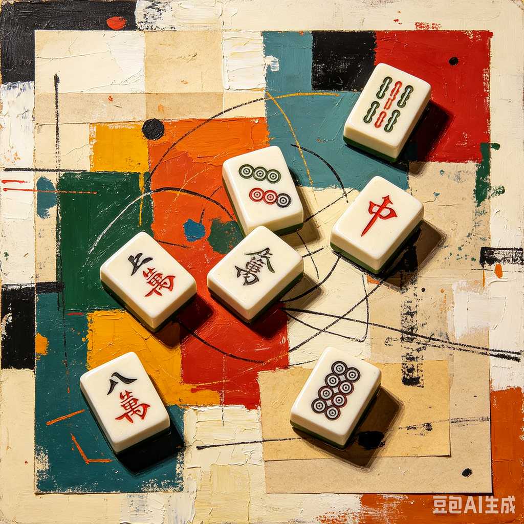 unique color mahjong tiles design